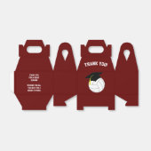 Volleyball Afstuderen Sportmaroon Bedankdoosjes (Uitgevouwen)