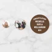 Volleyball Afstuderen Sports Brown Confetti (Voorkanten)