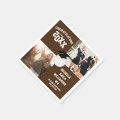 Volleyball Afstuderen Sports Brown Servet (Hoek)