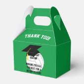 Volleyball Afstuderen Sports Green Bedankdoosjes (Achterkant)