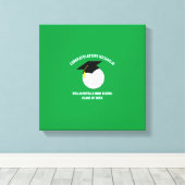Volleyball Afstuderen Sports Green Canvas Afdruk (Insitu (Houten vloer))