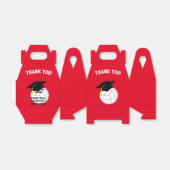 Volleyball Afstuderen Sports Red Bedankdoosjes (Uitgevouwen)