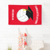 Volleyball Afstuderen Sports Red Spandoek (Insitu)
