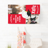Volleyball Afstuderen Sports Red Spandoek (Insitu)