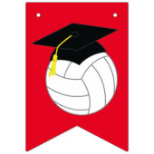 Volleyball Afstuderen Sports Red Vlaggetjes (Derde vlag)