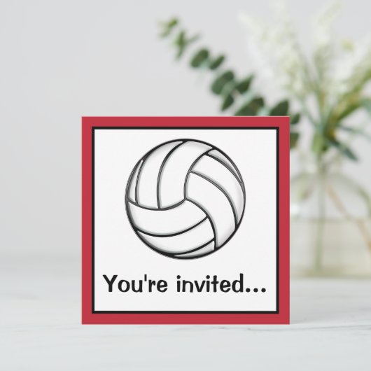 Volleyball After Game Party Kaart (Staand voorkant)