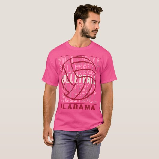 Volleyball Alabama T-shirt (Voorkant volledig)