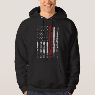 Volleyball Amerikaanse vlag 684 Hoodie