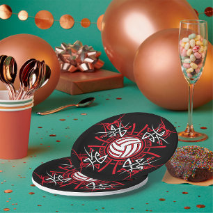 Volleyball Art Paper-Borden Papieren Bordje