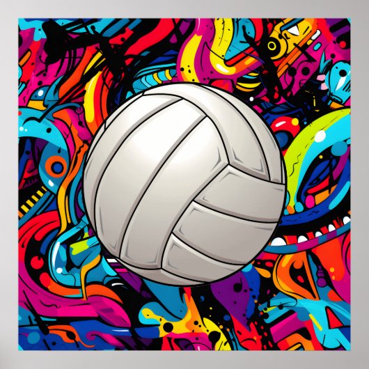 Volleyball Art Poster (Voorkant)