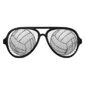 Volleyball Aviator Zonnebril (Voorkant)