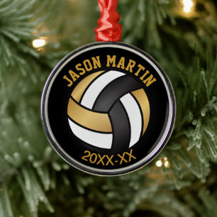 Volleyball 🏐 Award - Gold Metalen Ornament