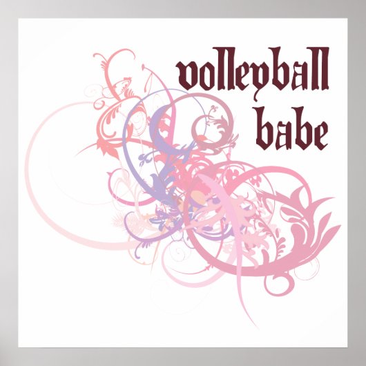 Volleyball Babe Poster (Voorkant)
