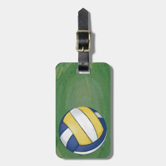 Volleyball Bagagelabel (Voorkant verticaal)