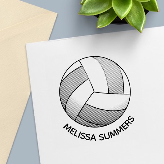 Volleyball Ball Custom Name Zelfinktende Stempel