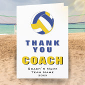 Volleyball Ball Dank u Coach-Kaart Bedankkaart