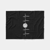 Volleyball Ball-hartslag Fleece Deken (Voorkant (Horizontaal))