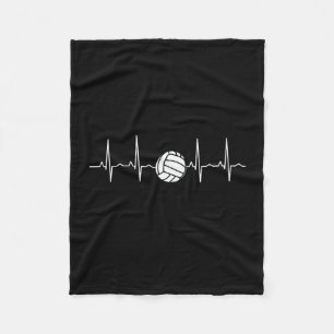 Volleyball Ball-hartslag Fleece Deken