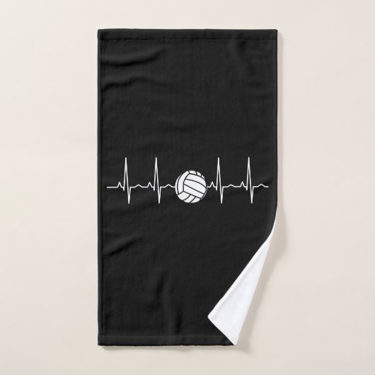 Volleyball Ball-hartslag Handdoek (Handdoek)