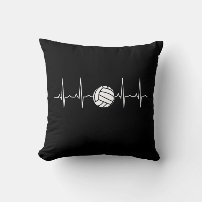 Volleyball Ball-hartslag Kussen (Voorkant)