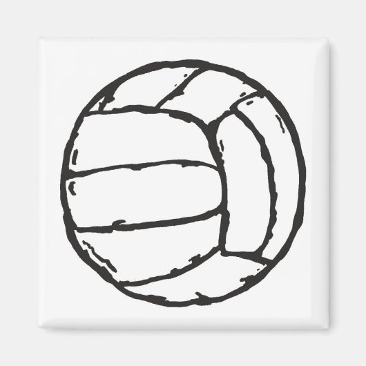 Volleyball Ball Magneet (Voorkant)