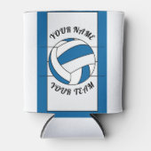 Volleyball Ball Persoonlijke teamnaam Sportcadeau Blikjeskoeler (Voorkant)