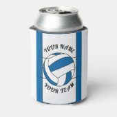 Volleyball Ball Persoonlijke teamnaam Sportcadeau Blikjeskoeler (Blikje Achterkant)