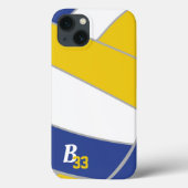 Volleyball Ball Player Number Monogram sport Case-Mate iPhone Case (Achterkant)
