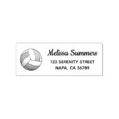 Volleyball Ball Return Address Rubberstempel (Afrduk)