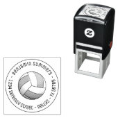 Volleyball Ball Round Address Zelfinktende Stempel (In situ)