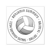 Volleyball Ball Round Address Zelfinktende Stempel (Design)