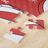 Volleyball Ball Snow Red Festive Vibrant Kinder Na Legpuzzel (Zijkant)