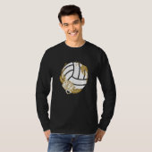 Volleyball Ball Sportventilator Team Coach Beach T-shirt (Voorkant volledig)