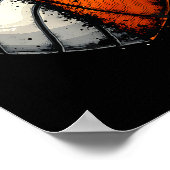 Volleyball Basketball Ball Heart Srts Lover Valent Poster (Hoek)