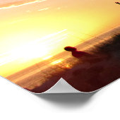 Volleyball Beach Sunset Poster (Hoek)