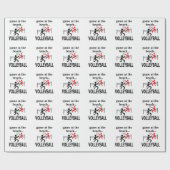 Volleyball Beach Volleyball Cadeaupapier (Vlak)