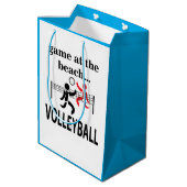 Volleyball Beach Volleyball Medium Cadeauzakje (Achterkant Gekanteld)