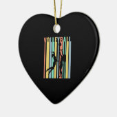 Volleyball Beachvolleybal Retro Keramisch Ornament (Links)