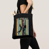 Volleyball  Beachvolleybal Retro Tote Bag (Dichtbij)