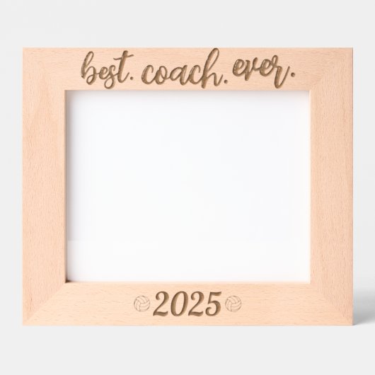 Volleyball Best Coach Ever Custom Year Gegraveerde Lijstjes (Voorkant)