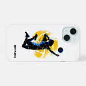 Volleyball Beste Speler | Professioneel iPhone 15 Case (Achterkant horizontaal)