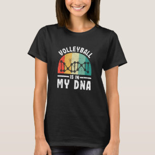 Volleyball bevindt zich in mijn dna Funny Vball Pl T-shirt