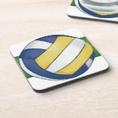 Volleyball Bier Onderzetter (Linkerzijde)