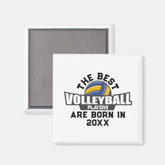 Volleyball Birth Year Name Number  Magneet (Voorkant / Achterkant)