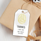 Volleyball Birthday Gift Labels Cadeaulabel