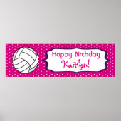 Volleyball Birthday Poster (Voorkant)