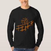 Volleyball Black T-Shirt (Voorkant)