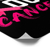 Volleyball Breast Cancer Awareness Block Out Cance Poster (Hoek)