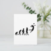 Volleyball Briefkaart (Staand voorkant)