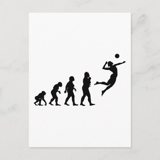 Volleyball Briefkaart (Voorkant)